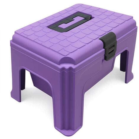 Horse Grooming Tack Box Large (Purple Step Up Equestrian Storage Case)