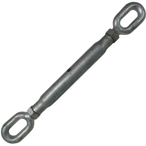 Galvanised Straining Rigging Screw Eye & Eye 5/16" (8MM Turnbuckle Closed Body Wire Rope)