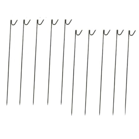 Steel Metal Barrier Fencing Pins 1.25M x10 (8MM Safety Fence Post Stakes)