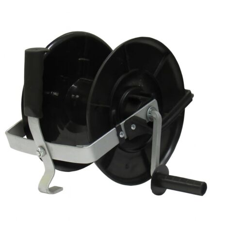 Geared Electric Fence Reel 3:1 (Black Insulating Heavy Duty Fencing Wire Rope)
