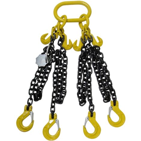 Lifting Chain Sling Grade 80 - 4 Leg 4.25T (4250G Bulk Bag Lifter G80)