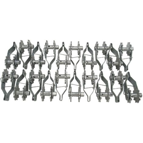 Galvanised Wire Fence Ratchet Strainers X20 (Heavy Duty In-Line Tensioner Tightening)