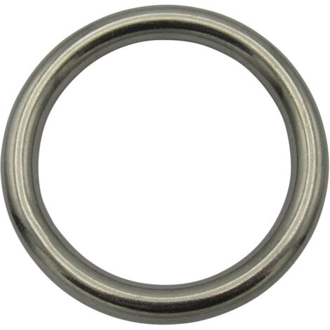 Stainless Steel Round O Ring 12MM x 145MM (Marine Webbing Rigging Mooring Corrosion Resistant)