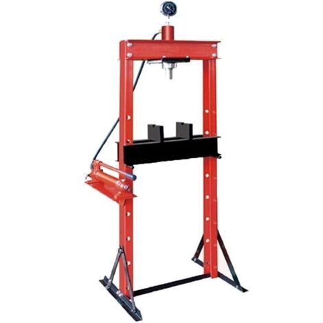 Heavy Duty Hydraulic Shop Press 12T (Pressure Gauge Garage H Frame Workshop)