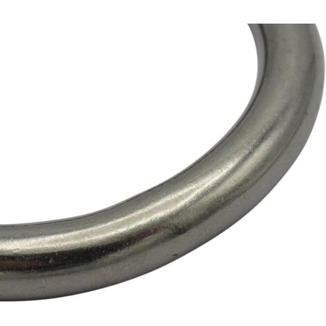 Stainless Steel Round O Ring 4MM x 25MM (Marine Webbing Rigging Mooring Corrosion Resistant)