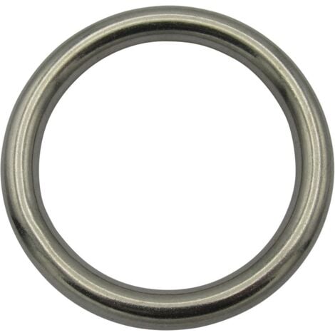 Stainless Steel Round O Ring 4MM x 40MM (Marine Webbing Rigging Mooring Corrosion Resistant)