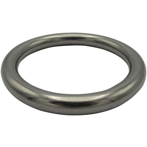 Stainless Steel Round O Ring 4MM x 40MM (Marine Webbing Rigging Mooring Corrosion Resistant)
