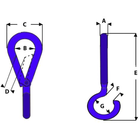 X10 2" Zinc Plated Spring Snap Hooks To Crue - Chain Grip Fixing Clip