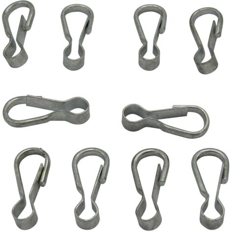 X10 25MM Zinc Plated Simplex Hooks - Dog Clip Lanyards Camping Craft Wim Wom