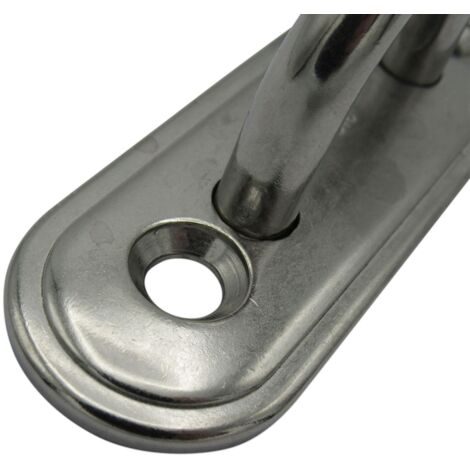Oblong Pad Eye Plate 5MM Stainless Steel Marine Rope Hook Loop Rigging