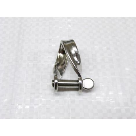 Stainless Steel Strip Twisted Shackle 5MM (Marine Rope Rigging Dee) (1/2)