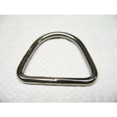 Stainless Steel D Ring 6MM x 55MM (Rigging Hardware Webbing Buckles) (1/2)