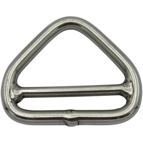 Stainless Steel Triangle Ring Double Bar 5MM x 45MM (Delta Triangular Link) (1/5)