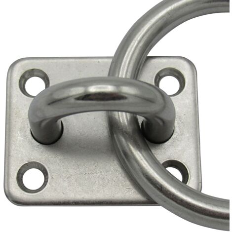 Sell 4) 316 Stainless Steel Square Eye Plate 5mm Eye Hook With Ring For Marine Boat In Beijing
