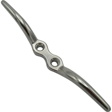 Small Boat Rope Cleat Stainless Steel 114MM (Marine Secure Tie Down Mooring) (1/5)