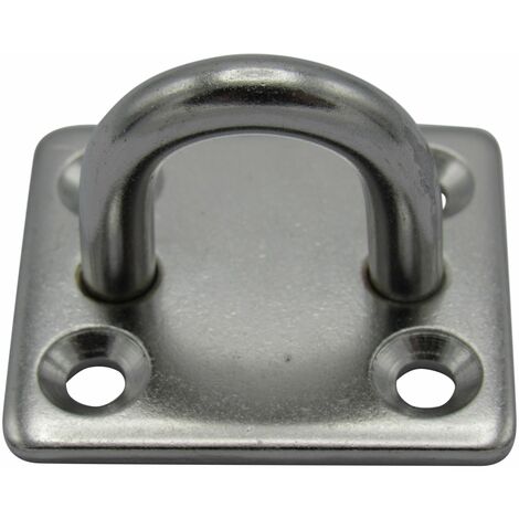 Square Eye Plates  6mm Stainless Steel Marine 