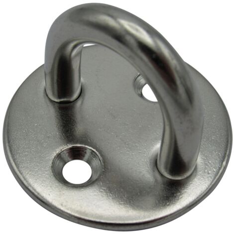 Stainless Steel Round Eye Plate 6MM (Two Hole Marine Deck Attachment Padeyes) (1/5)