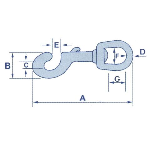 Swivel Eye Bolt Snap Hook Stainless Steel 19MM (Key Ring Leash Flag Trigger Keychain)