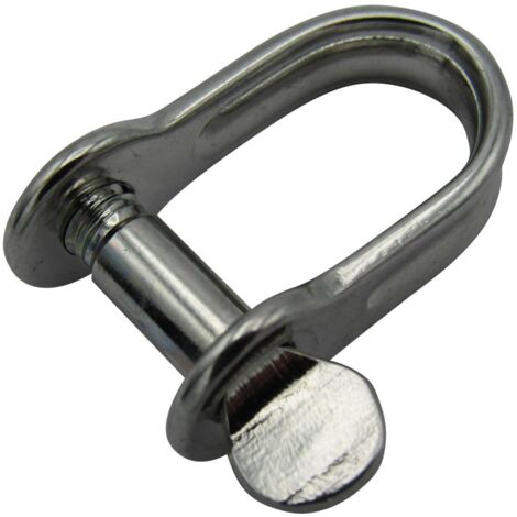 Stainless Steel Strip Dee Shackle 8MM (D Flat Rigging Marine Rope)