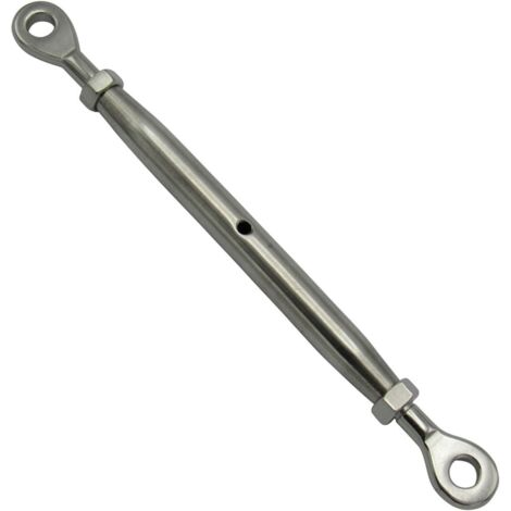 Closed Body Turnbuckle Eye and Eye M6 Stainless Steel (6MM Eye Threaded Marine Strainer)