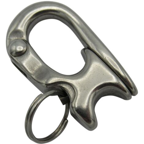 Rope Sheet Snap Shackle Stainless Steel 66MM (Kayak Sailing Boat Marine) (1/5)