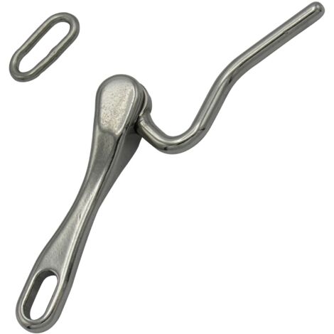 316 Stainless Steel Pelican Hook – 5/16" UNF Thread, For Marine Safety Rails & Guardrails-1045812