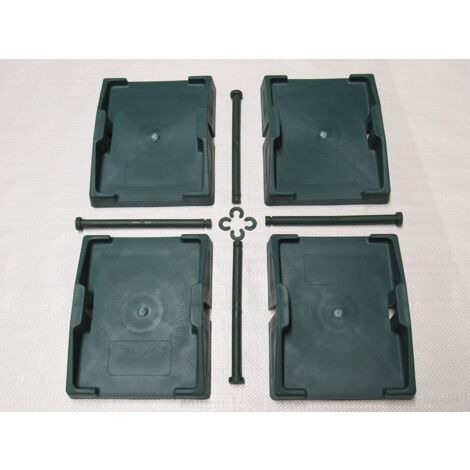 x4 Caravan Jack Pads - Leveling Foot Leg Steady Feet Pads