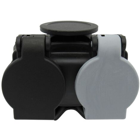 13 Pin Euro To 7 Pin Twin Adaptor - Caravan 12N 12S Accessories Plug Electric Vehicle (1/5)