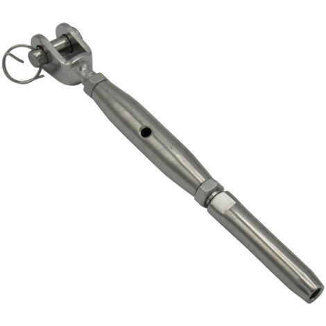 Stainless Steel Rigging Screw 6MM M10 (Jaw & Terminal Mini Turnbuckle Wire Tensioner Bottle) (1/5)