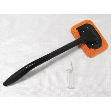 Long Reach Microfibre Interior Windscreen Cleaner & Spray Bottle - Glass Wipe Pad Demister Clean (1/5)