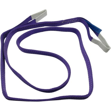 Duplex Web Sling 1 Ton 2 Metre 30MM Width (1T 2M Violet Strap Hoist Lifting 1000KG)