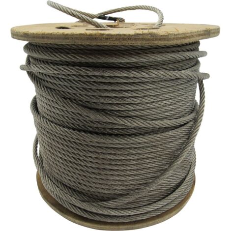 Stainless Steel Wire Rope Cable 10MM 7x19 (1M Lengths 7 x 19 Rigging Marine) (1/5)