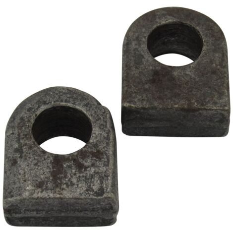 Weld on Gate Eyes Self Colour 3/4" (19MM Straight End Flat Hinges) x2 (1/5)