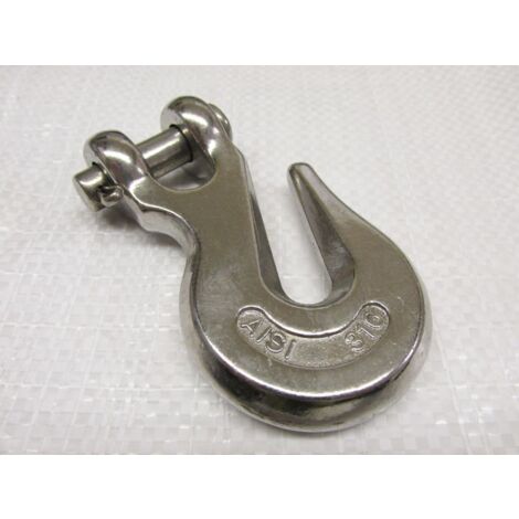 Clevis Grab Hook Stainless Steel 3/8" (10MM Chain Shortener) (1/2)