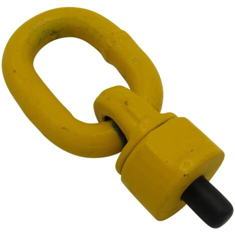 10MM Grade 80 0.9 Ton Swivel Eyebolt With Link - 0.45T Lifting Rotating Hoisting Point