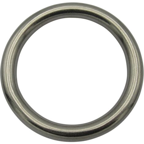 Stainless Steel Round O Ring 16MM x 75MM (Marine Webbing Rigging Mooring Corrosion Resistant)