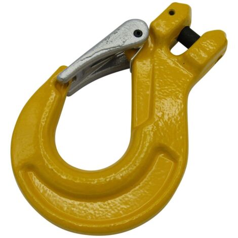 Lifting Clevis Sling Hook With Latch 7MM (Grade 80 2 Ton Chain Component 2T)