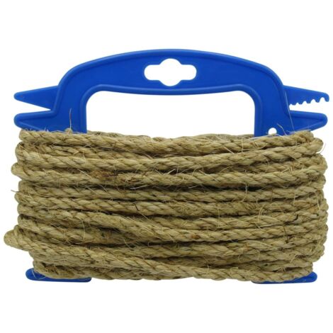 8MM x 15 Metre Sisal Rope - Metre 50 Foot Decking Garden Natural