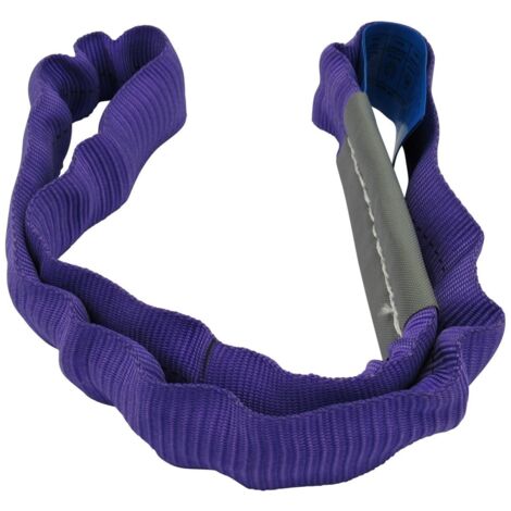 Lifting Round Sling 1 Ton 2M EWL (4M Circ Polyester Endless Strop 1000KG Violet)
