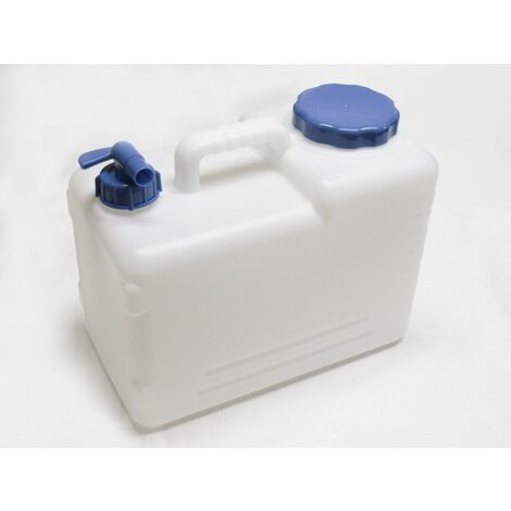15L Plastic Garden Camping Caravan Water Carrier Fluid Jerry Can Container & Tap 
