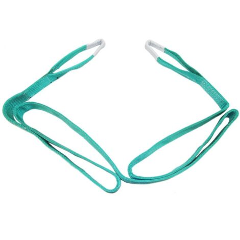 Duplex Web Sling 2 Ton 2 Metre (2T 2M 60MM Green Strap Hoist Lifting 2000KG)