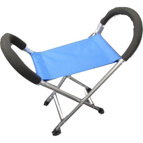 Aluminium Folding Stool - Camping Foldable Chair Waiting Rest