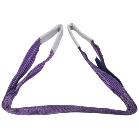 Duplex Web Sling 1 Ton 6 Metre 30MM Width (1T 6M Violet Strap Hoist Lifting 1000KG)