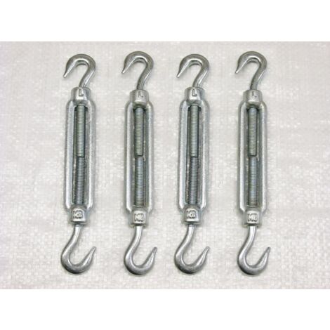 8mm Galvanised Hook and Eye Forged Straining Screw Turnbuckle