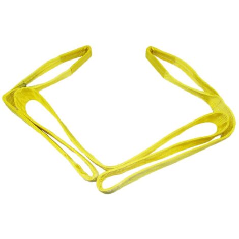 Duplex Web Sling 3 Ton 2 Metre (3T 2M 60MM Yellow Strap Hoist Lifting 3000KG)