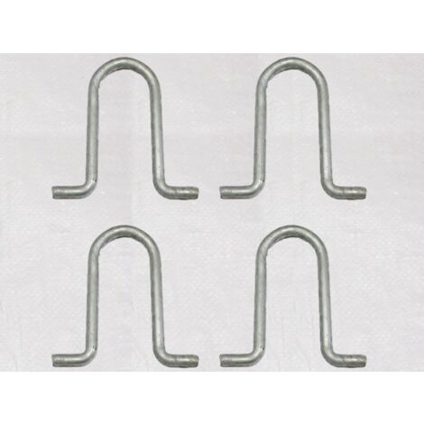 x4 Galvanised Concrete In 'U' Bolts - Caravan Tether Ground Anchor Security (1/2)