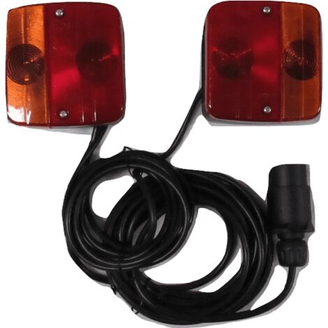 Rear Magnetic Trailer Lights With 7.5M Cable - Tractor Light Board Trailer Towing Lamp (1/5)