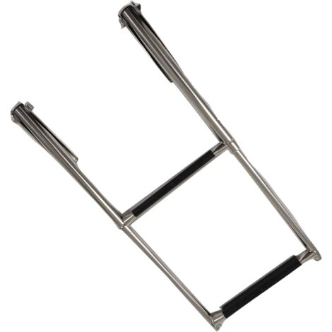 Stainless Steel Boarding Boat Ladder 2 Step (Folding Telescopic Marine Platform) (1/5)