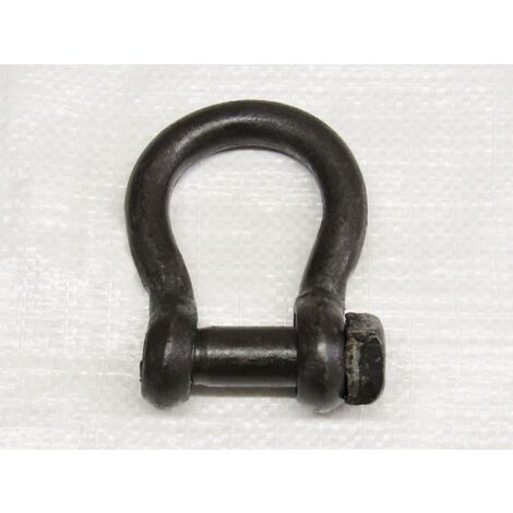 1" X 1.1/8" Self Colour Square Head Trawler Bow Shackle - Fishing Trawling Marine Commercial
