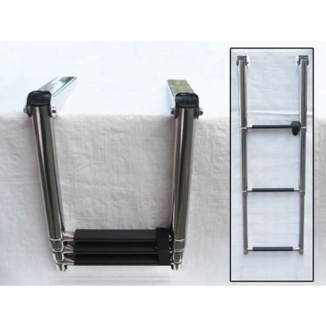 Stainless Steel Boarding Boat Ladder 3 Step (Folding Telescopic Marine Platform)